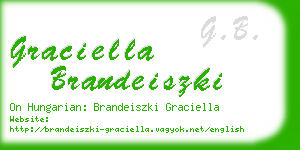 graciella brandeiszki business card